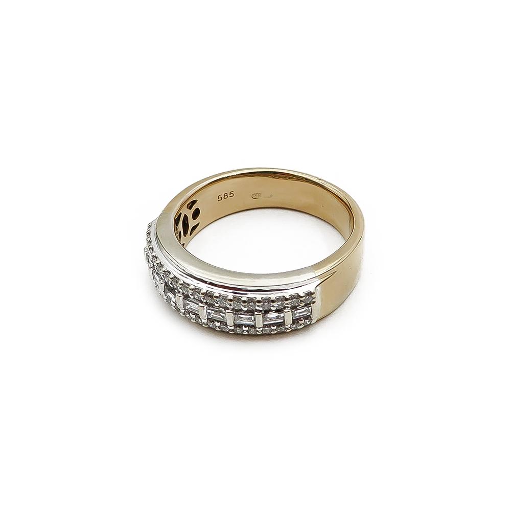 Kultainen timanttisormus 18+mm 0,36ct #3