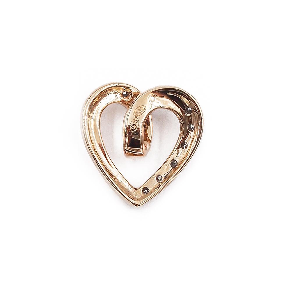 Kultainen timanttisydänriipus 10kpl yht. 0.03ct OTI #1