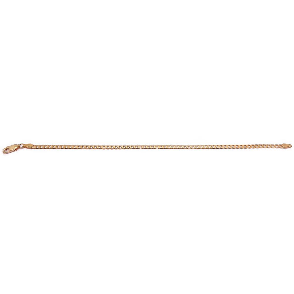 Kultainen ranneketju litistetty panssari 18cm #1