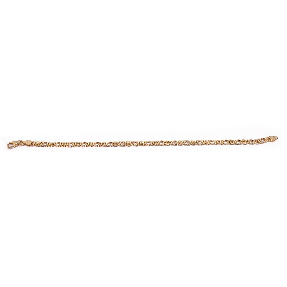 Kultainen tuplapanssari-ranneketju 20cm #1