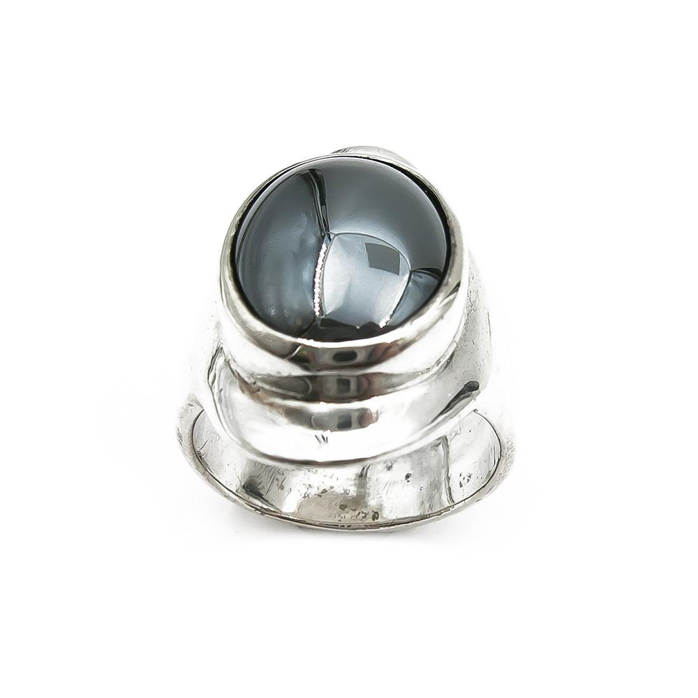 Hematiitti sormus 18,25mm #1
