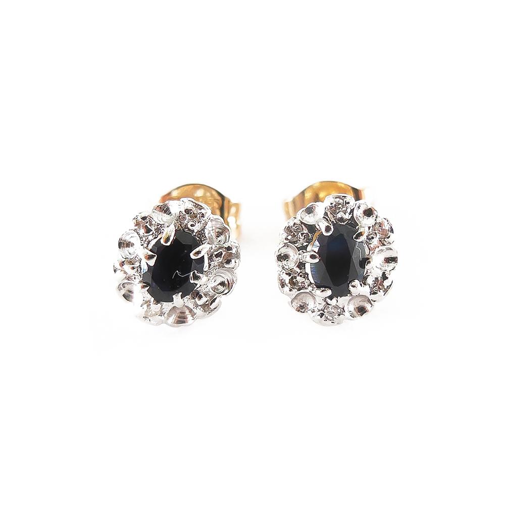 Kultaiset Diana korvakorut,Tim.yht.0,02ct #0