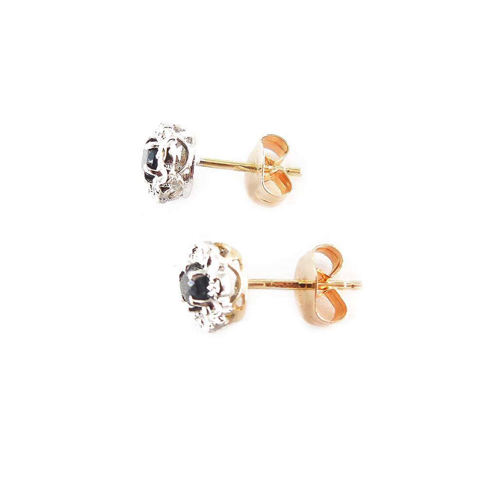 Kultaiset Diana korvakorut,Tim.yht.0,02ct #1