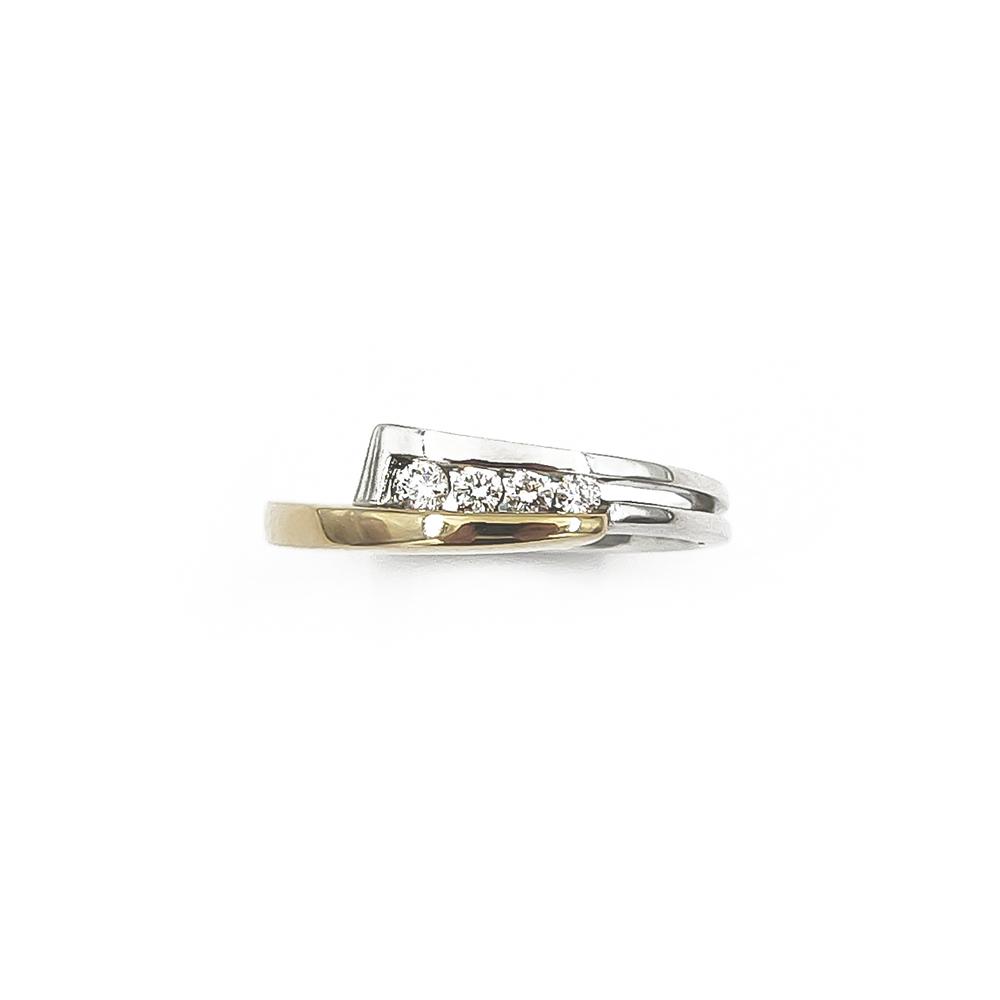 Timanttisormus tim. 0,12ct  halk.17+ v.2006 Kultakeskus #2