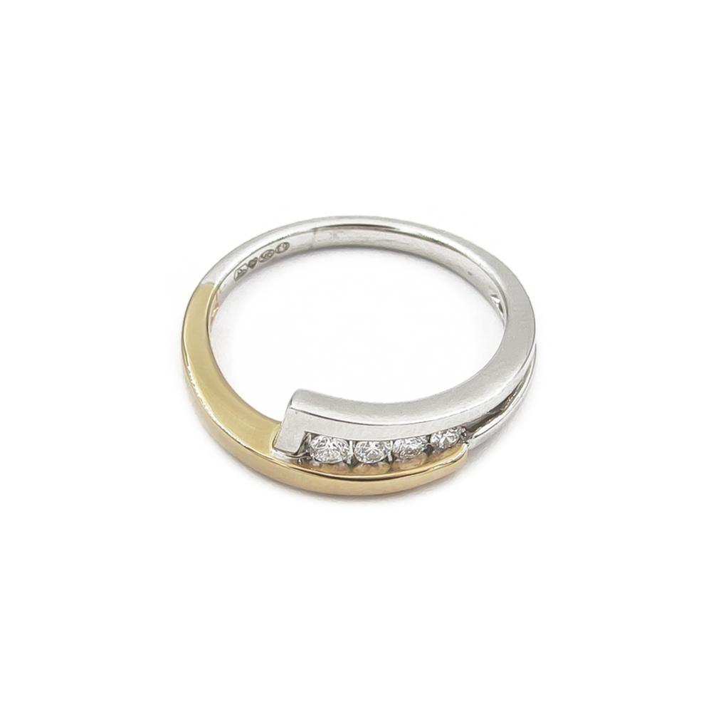 Timanttisormus tim. 0,12ct  halk.17+ v.2006 Kultakeskus #3