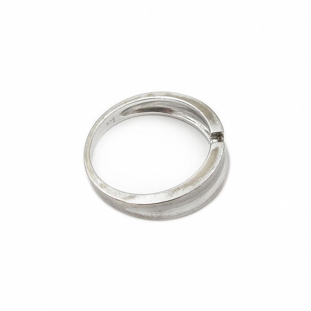 Valkokulta timanttisormus  tim.0.05ct halk.18+ #1