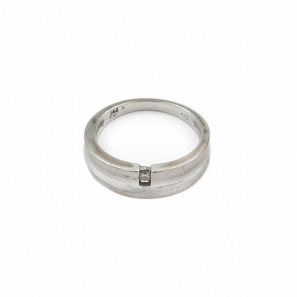 Valkokulta timanttisormus  tim.0.05ct halk.18+ #3