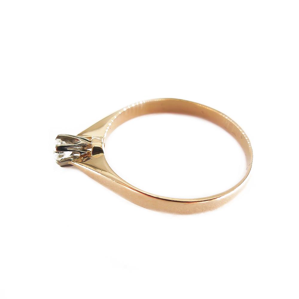 Kultainen timanttisormus,16.75mm,Tim.0,10ct #1