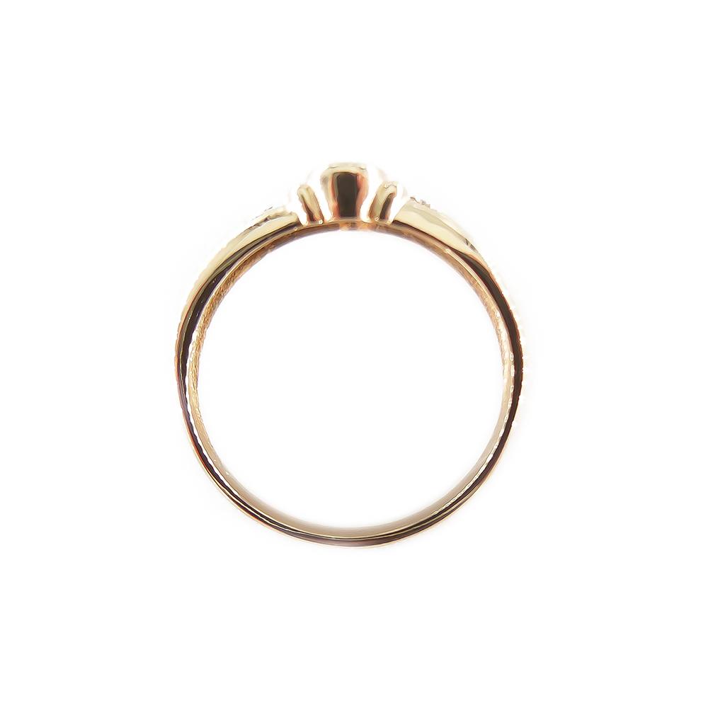 Kultainen sormus,17.25mm, safiiri+tim.0,004ct, #1