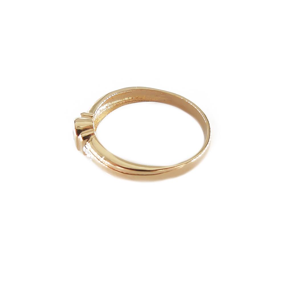 Kultainen sormus,17.25mm, safiiri+tim.0,004ct, #3