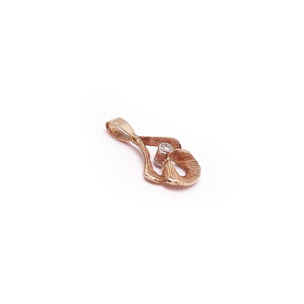 Kultainen riipus tim.0,01ct #1