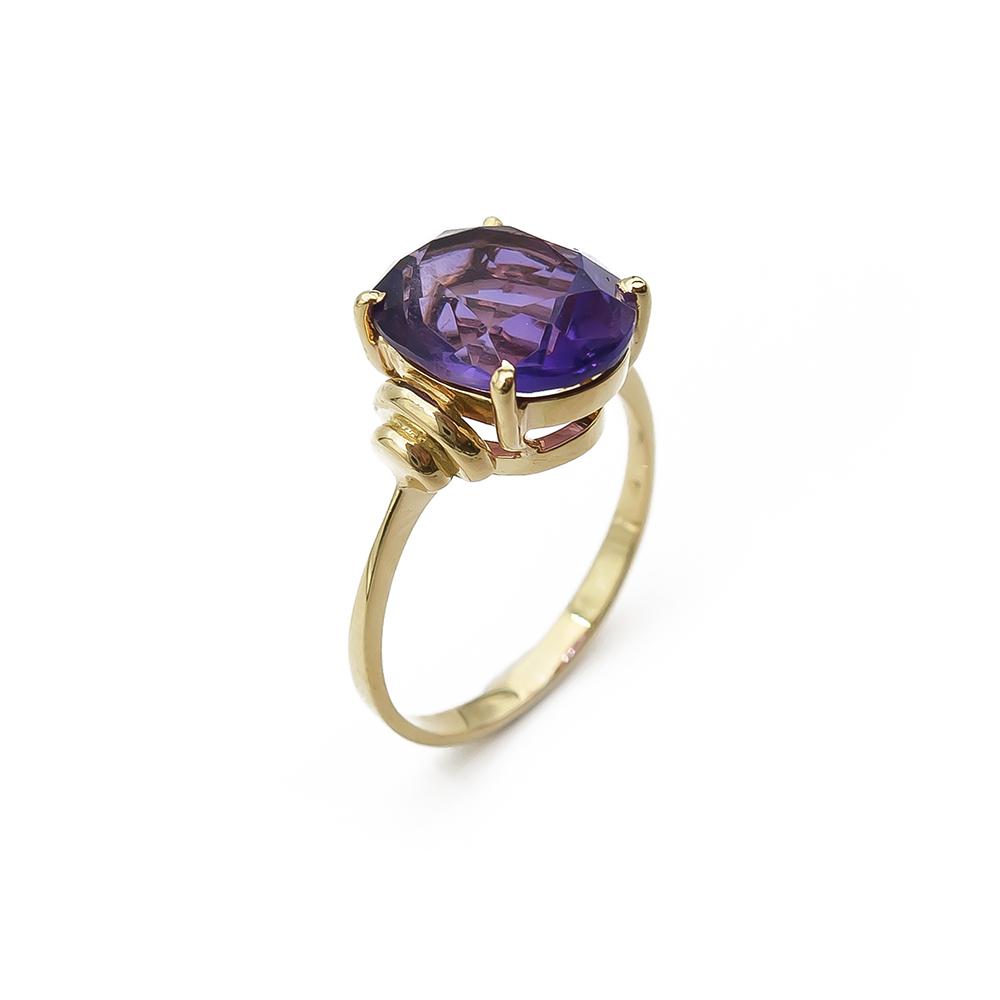 18k Lilakivellinen sormus 18mm #1