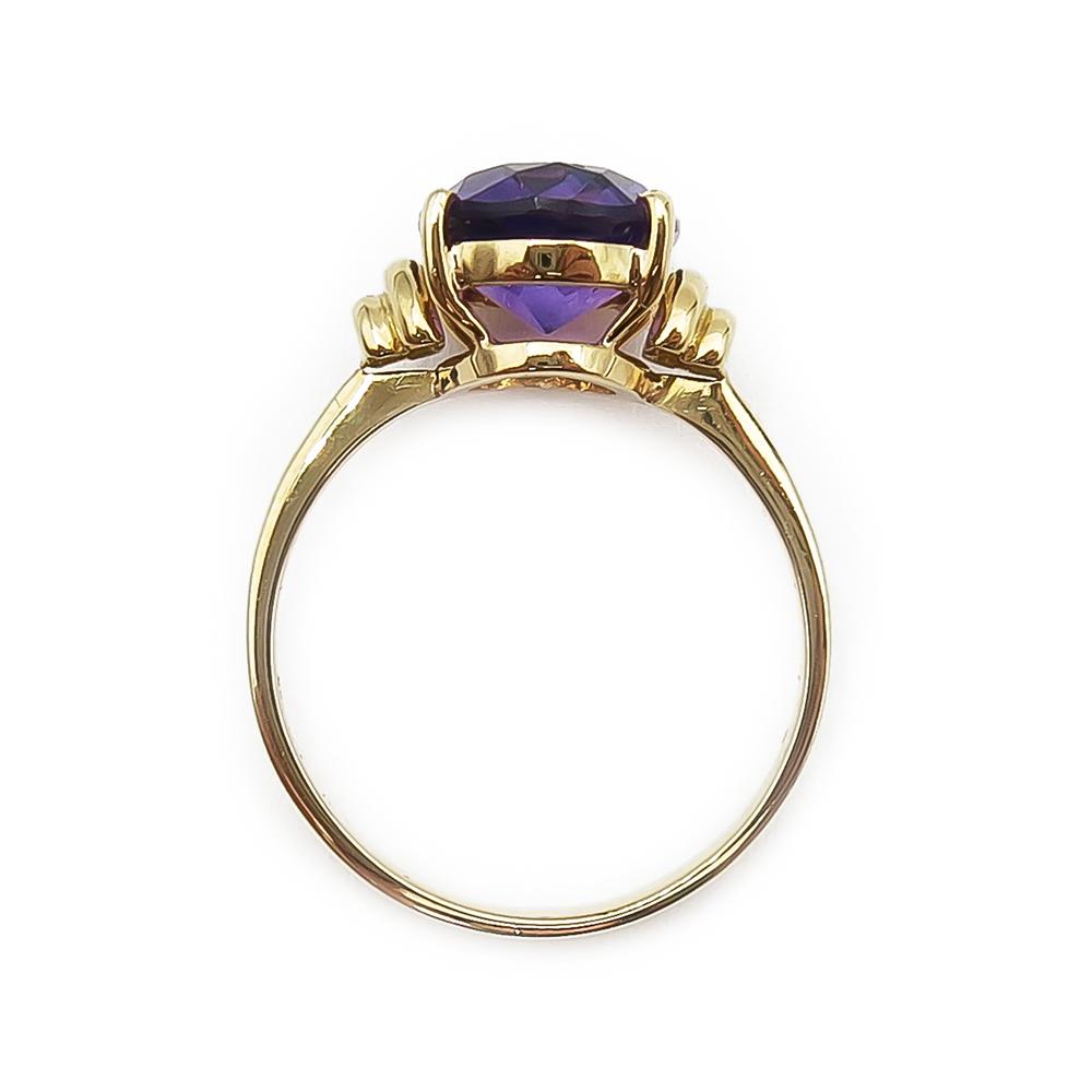 18k Lilakivellinen sormus 18mm #2