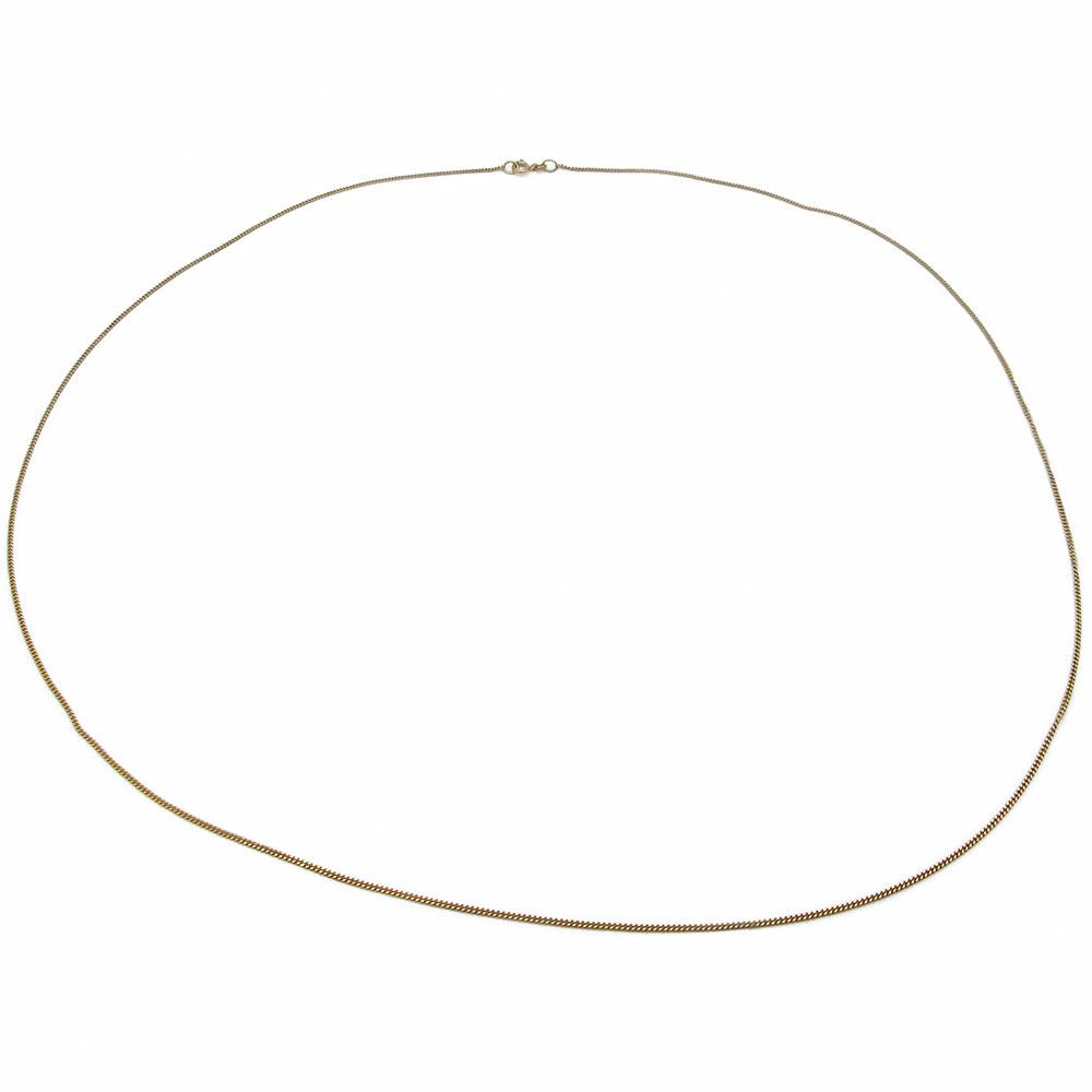 14k. Kultainen panssari kaulaketju 80cm #0