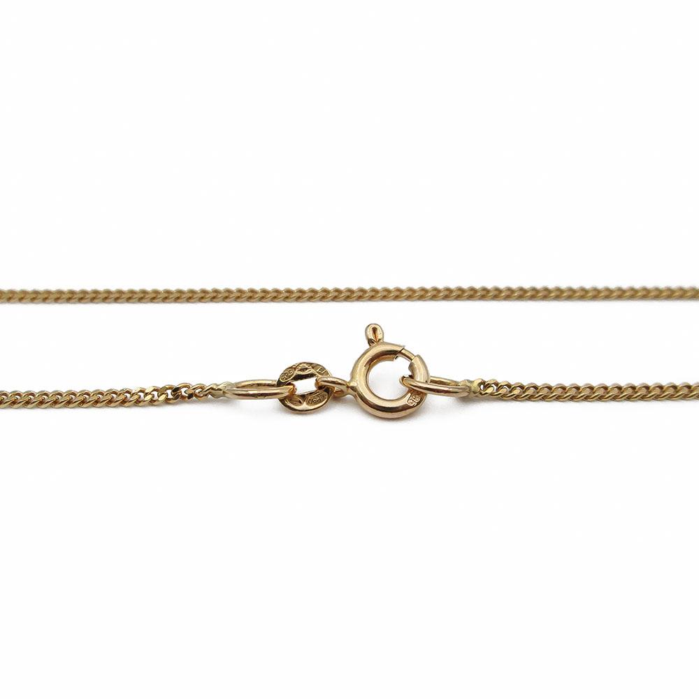 14k. Kultainen panssari kaulaketju 80cm #1
