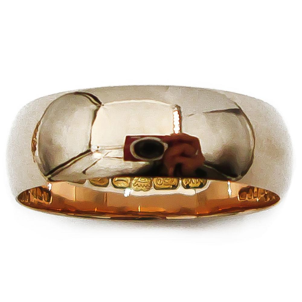 18K kihlasormus puolipyöreä 20,45mm v.-63 #1