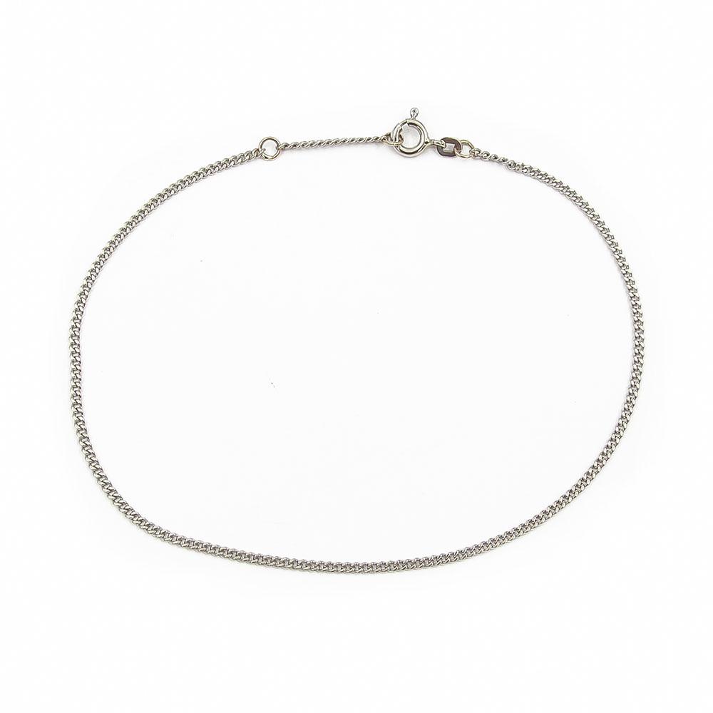 Valkokulta panssari nilkkaketju 23-25cm lev.2mm #0