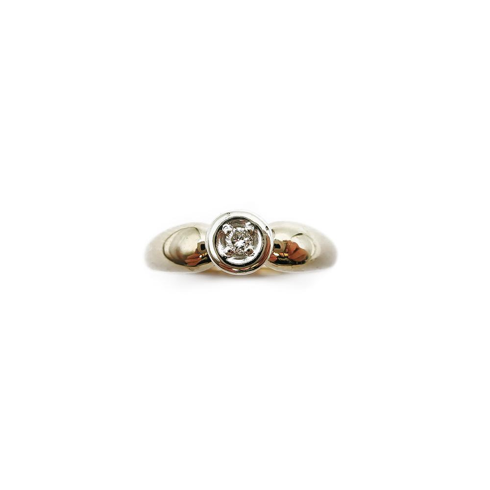 Timanttisormus 0,03ct 16mm #1