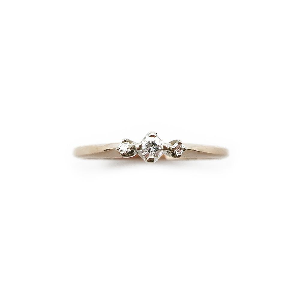Timanttisormus 0,02ct 18mm #1