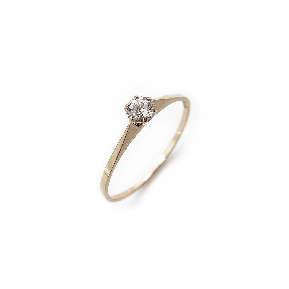 Timantti solitaire sormus 0,10vt 18mm #0