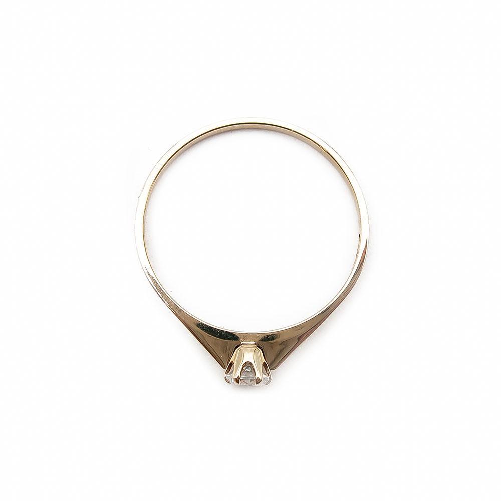 Timantti solitaire sormus 0,10vt 18mm #2