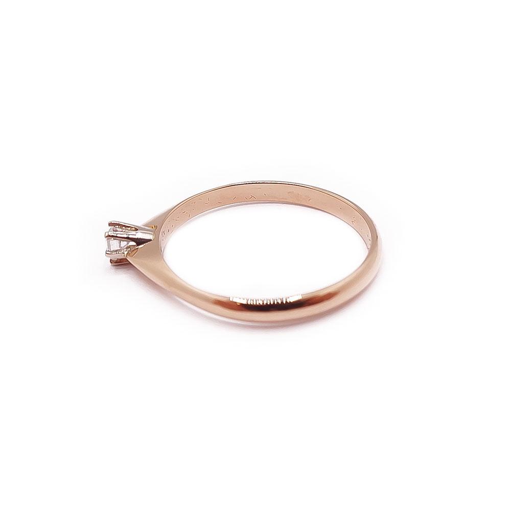 Timantti solitaire sormus 0,10vt 18mm #3