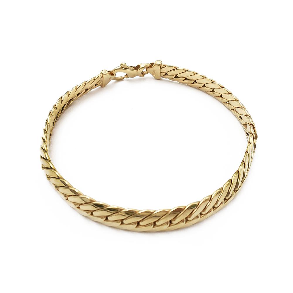 8mm Litistetty ranneketju 19,5cm #0