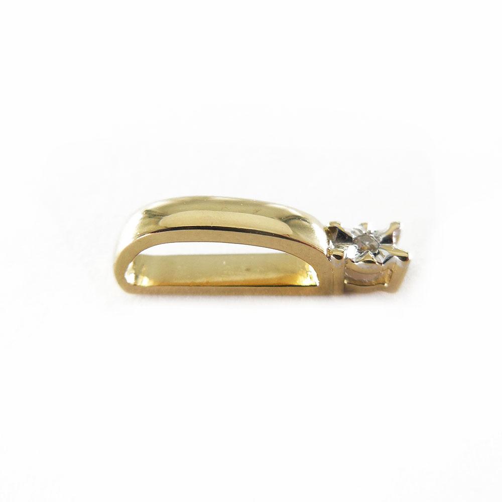 Kultainen timanttiriipus,Tim. 0.01ct #1