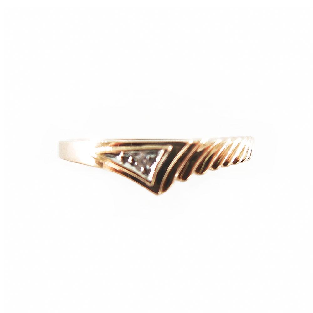 Kultainen timanttisormus,Tim.0,005ct,17.5 mm #1