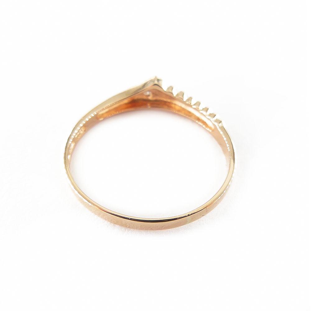 Kultainen timanttisormus,Tim.0,005ct,17.5 mm #2