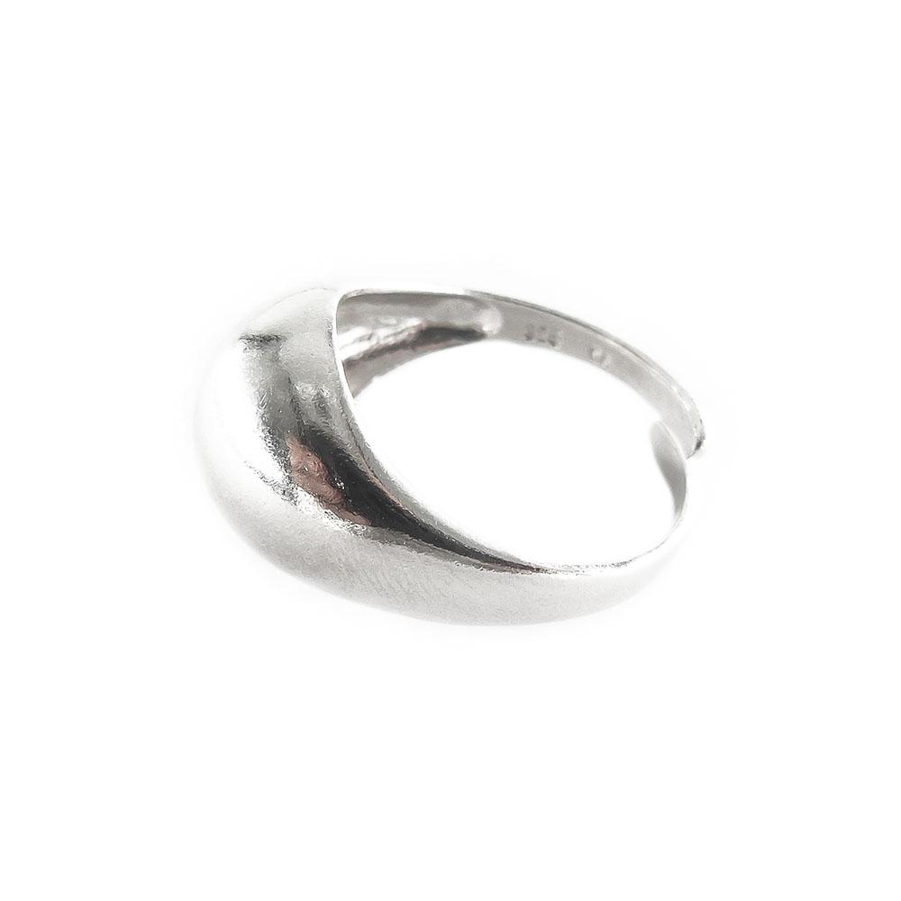 Hopeinen sormus,säädettävä koko, 19 mm #3