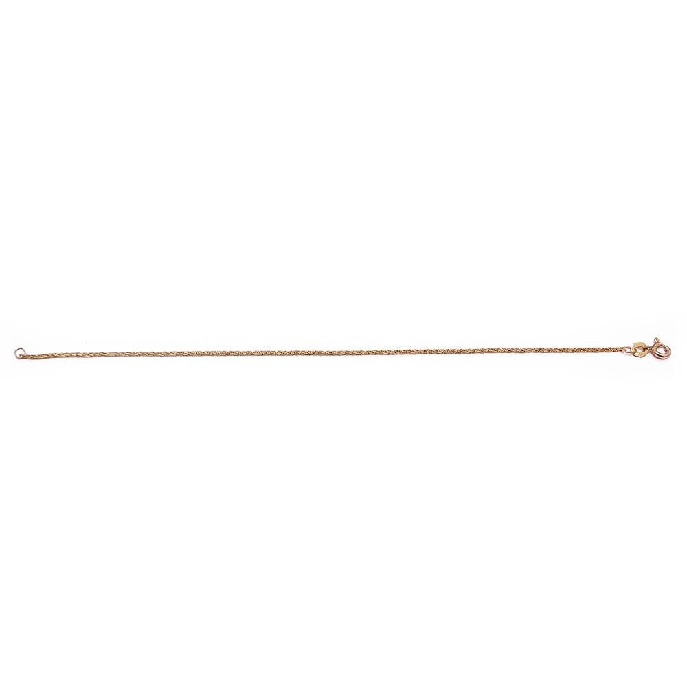 Kultainen kierreranneketju 19,5cm #1