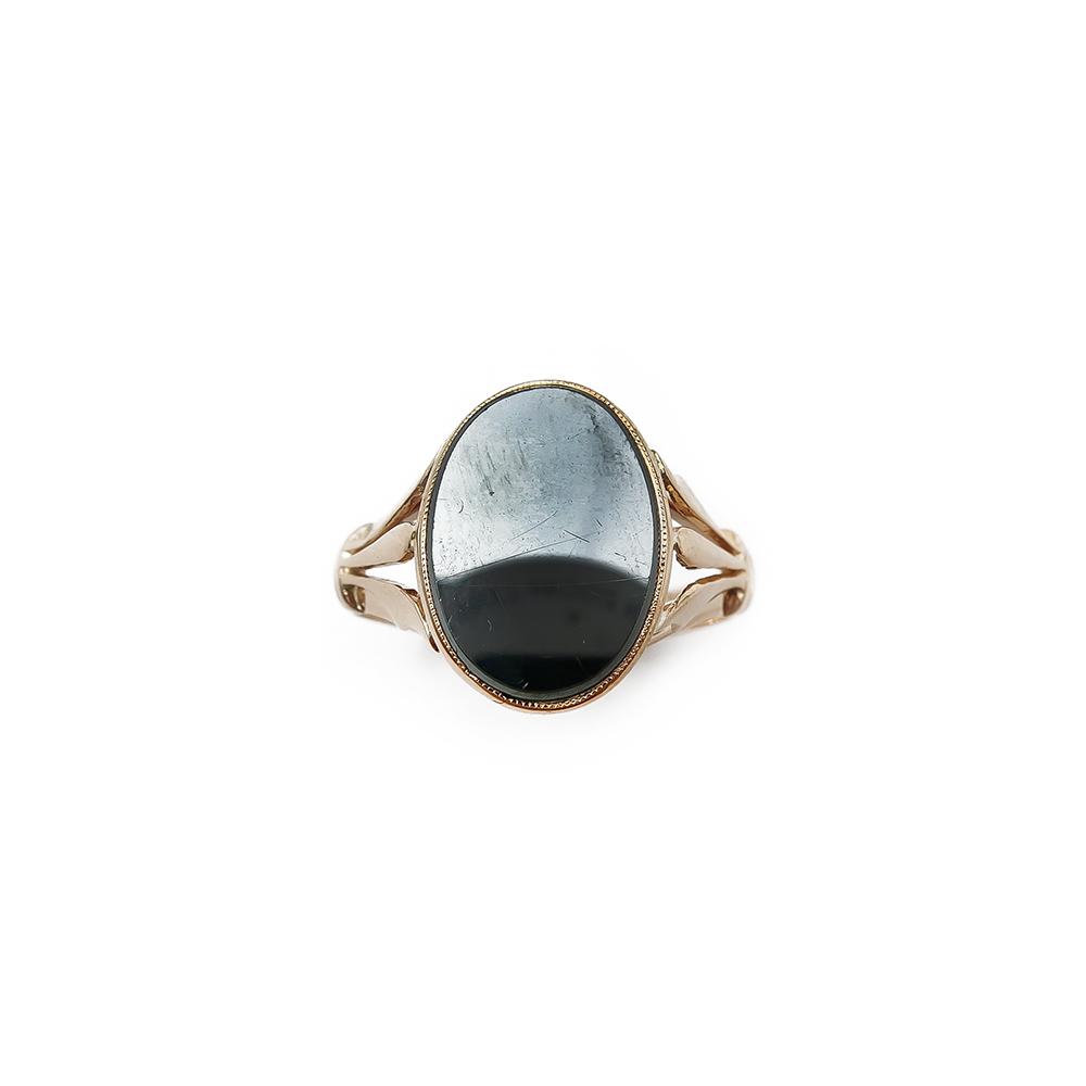 18k Hematiittisormus 22,25mm #1