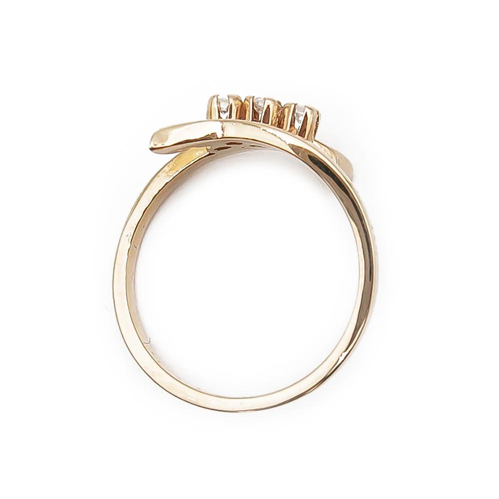 18k Timanttisormus 0,09ct 15,25mm #2