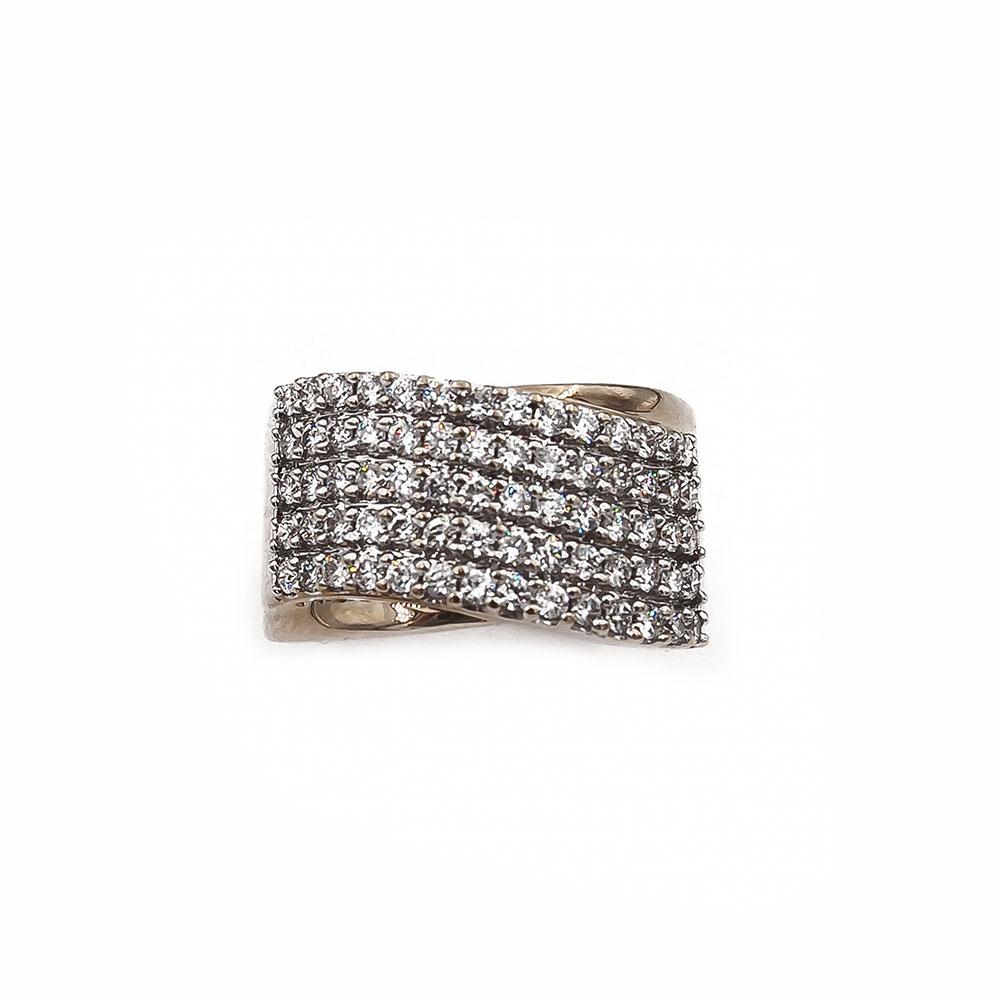 Kultainen timanttirivisormus 120kpl yht. 1.00ct 17 Kultajousi #1