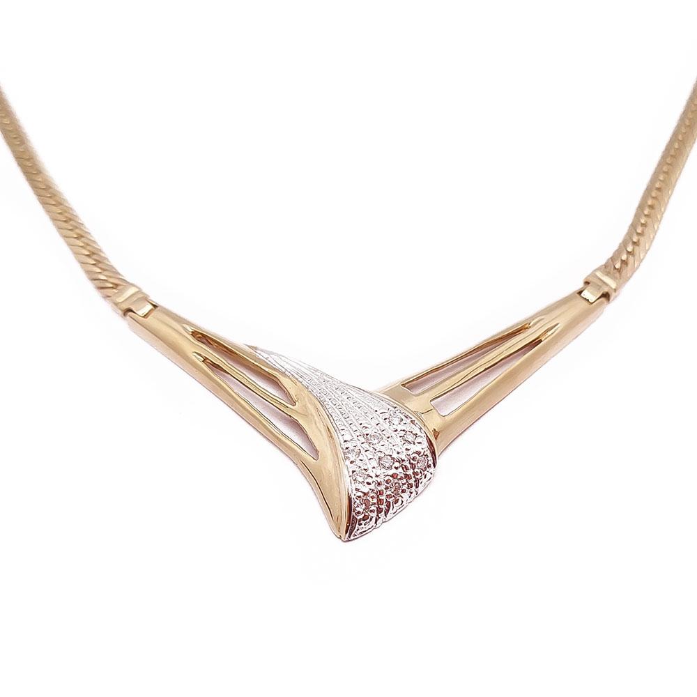 Kultainen timanttikääty 45cm 0,09ct #2