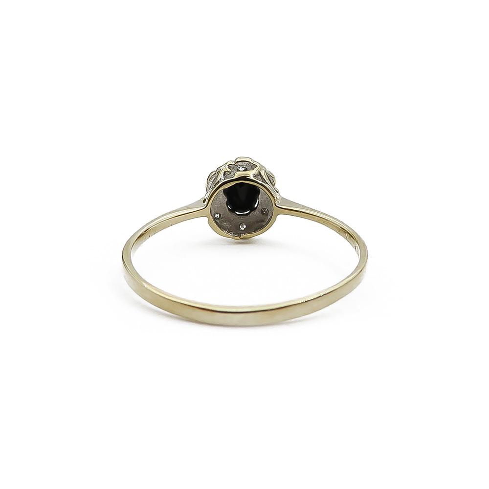 Diana sinisafiiri-timanttisormus 16,65mm 0,006ct #2