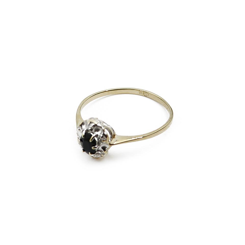 Diana sinisafiiri-timanttisormus 16,65mm 0,006ct #3