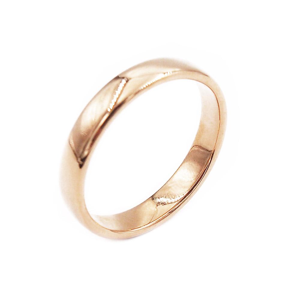 18k Tillander kultainen sileä flakka sormus 4mm 20 2001 #0