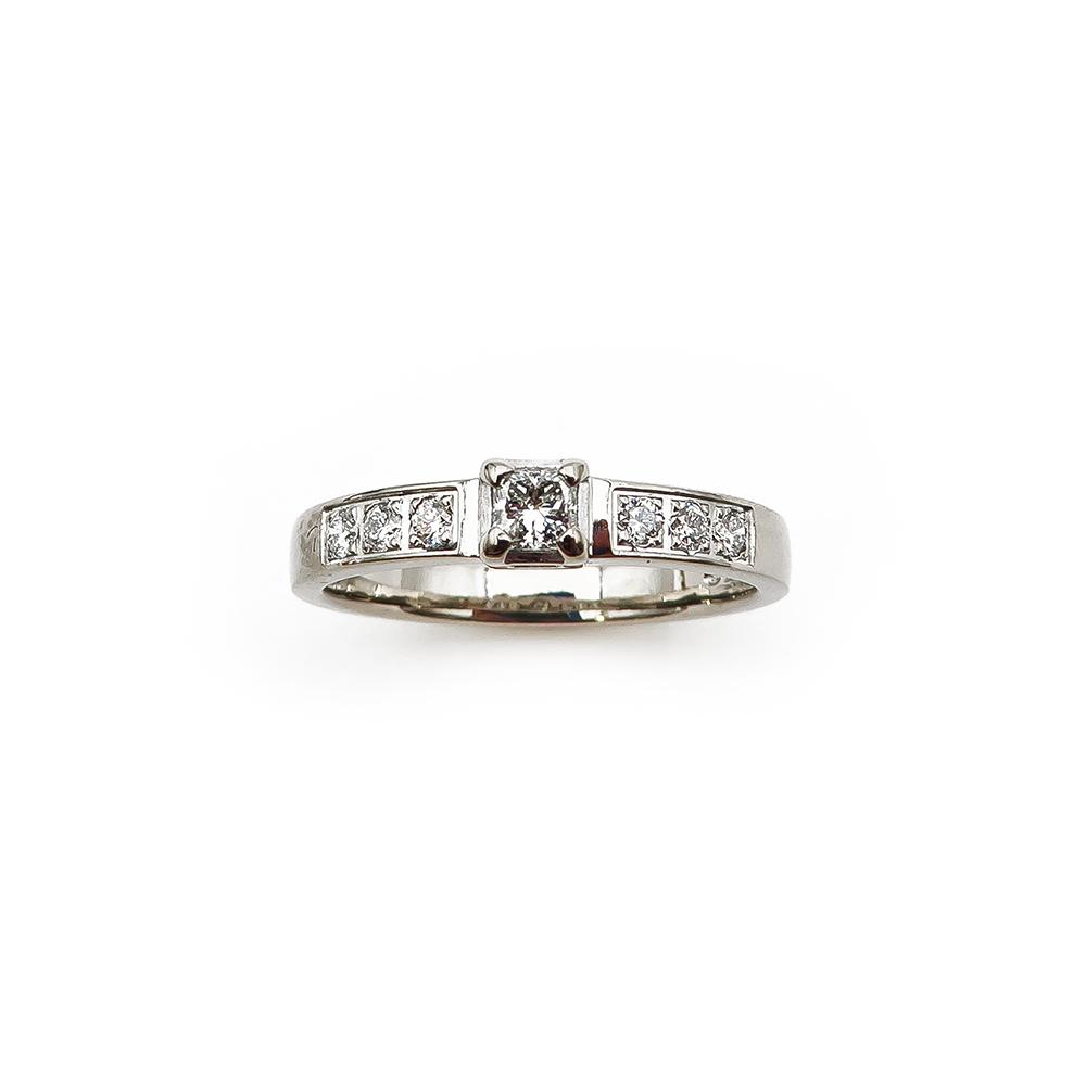 18k kk timanttisormus 0,28ct 19,25mm #1