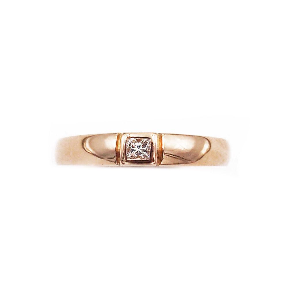 18k kultainen timanttisormus 0,10ct fl 16.75 2000 HEL #1