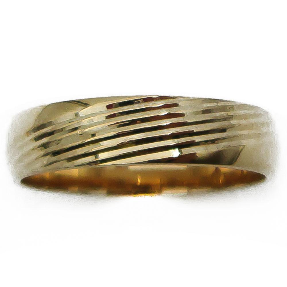 18K kihlasormus kuvioitu 17,75mm #1