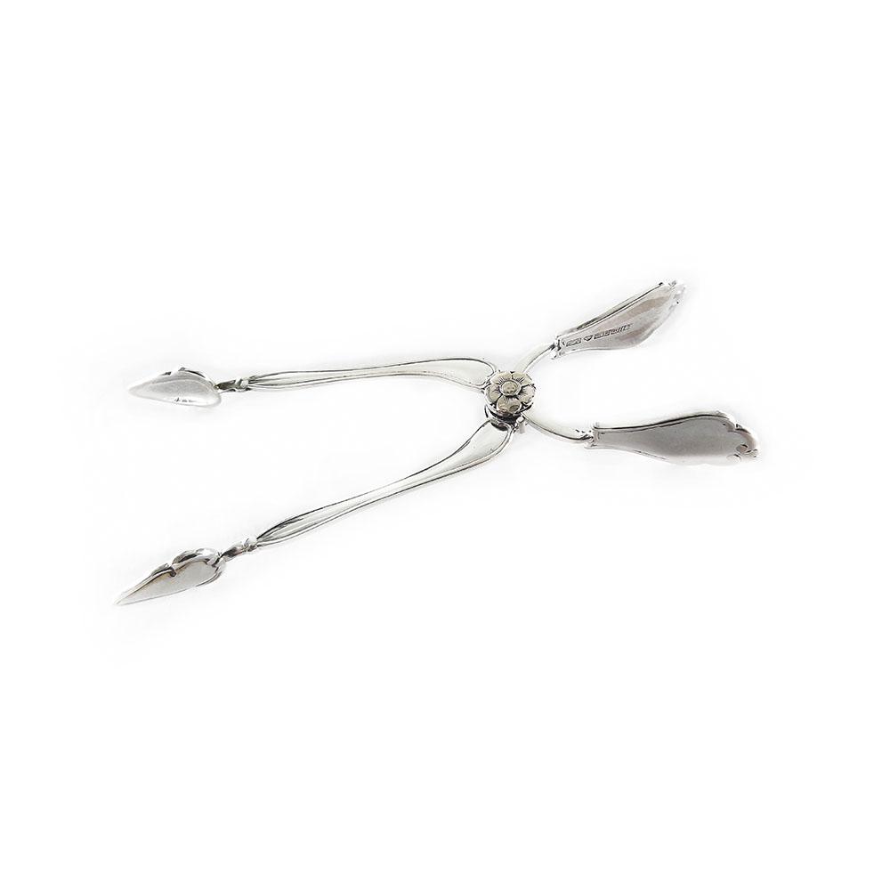 Hopeiset Chippendale sokeripihdit #0