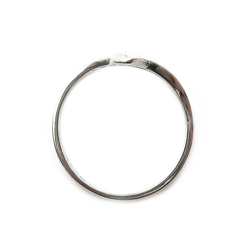 Valkokultainen timanttisormus 0,01ct 16,25mm #1