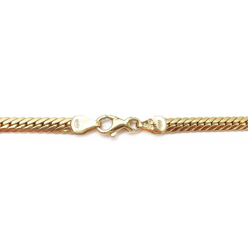 3,7mm Litistetty kaulaketju 45cm #1