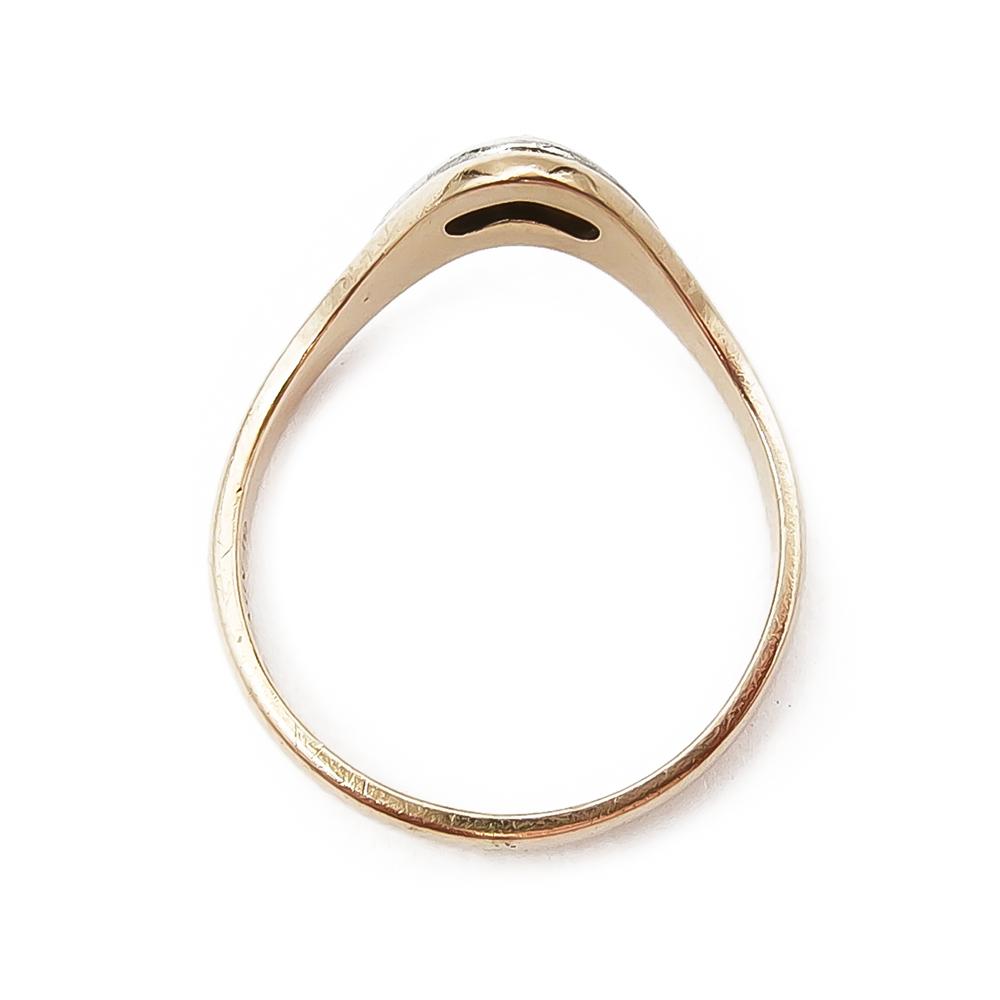 18k Timanttisormus aalto 0,015ct 15mm #2