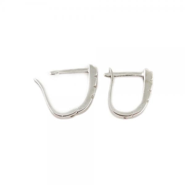 Valkokultaiset timanttikorvakorut, 6x0,01ct #1