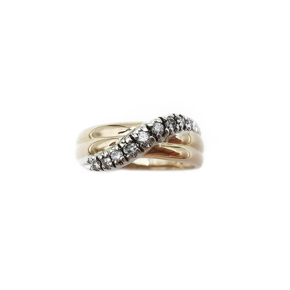 Timanttisormus 0,16ct 17,25mm #1