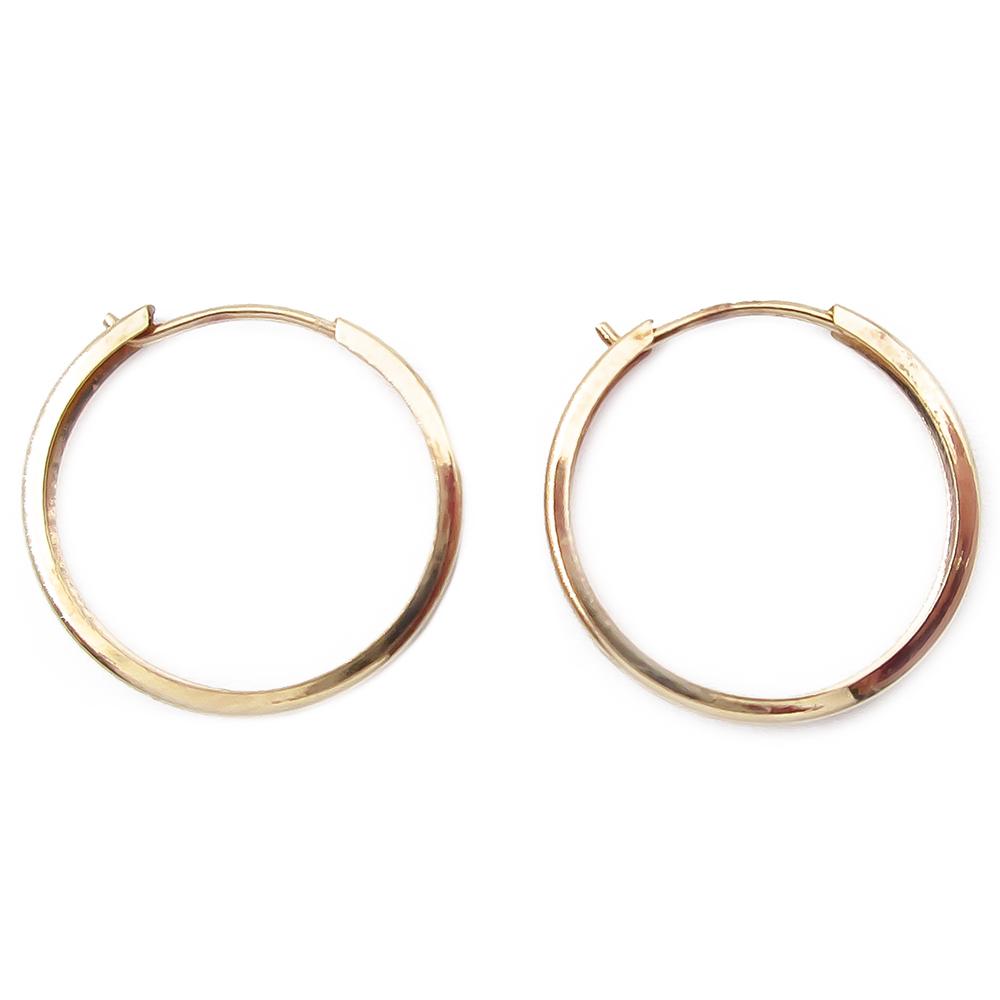 Kultaiset korvarenkaat 15mmx2mm #1