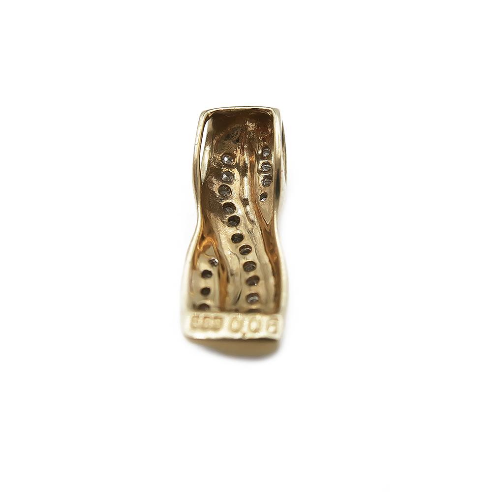 Kultainen timanttiriipus 0,01ct #1